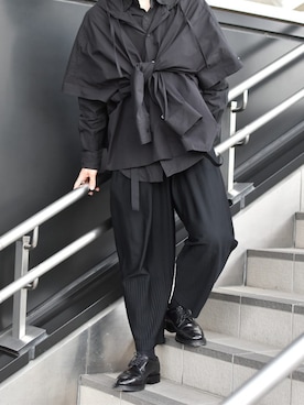 「SYU.HOMME/FEMM（シュウ）のアイテム」を使った、kaiyaさん（メンズ・173cm）の春コーディネート