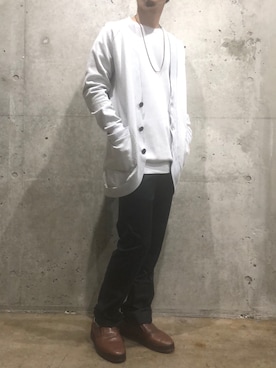 「OURET（オーレット）のアイテム（スリッポン）」を使った、Tommyさん（メンズ・171cm）の夏コーディネート