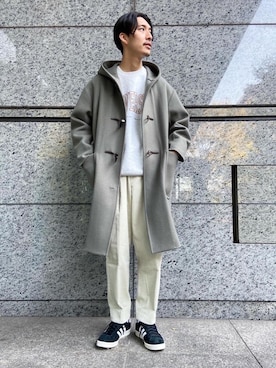 「BEAUTY&YOUTH UNITED ARROWS（ビューティーアンドユースユナイテッドアローズ）のアイテム（ダッフルコート）」を使った、KOSUGEさん（メンズ・180cm）の冬コーディネート