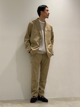 「WWS（ワークウェアスーツ）のアイテム」を使った、KOSUGEさん（メンズ・180cm）の春コーディネート