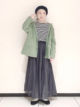 「ボーター」｜ぐりすけさん（レディース・151cm）の春コーディネート