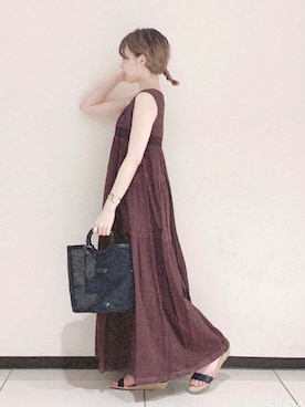 「Te chichi CLASSIC（テチチクラシック）のアイテム（ワンピース/ドレス）」を使った、ぐりすけさん（レディース・151cm）の夏コーディネート