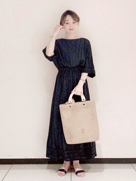 「Te chichi CLASSIC（テチチクラシック）のアイテム（ワンピース/ドレス）」を使った、ぐりすけさん（レディース・151cm）の夏コーディネート