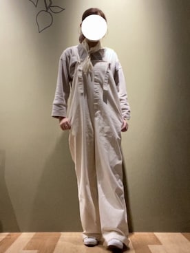 「Green　Parks（グリーンパークス）のアイテム（オールインワン・サロペット）」を使った、youさん（レディース・159cm）の春コーディネート