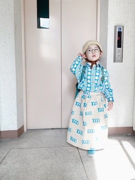 「blue」｜YOOL✿   さん（キッズ・100cm）の冬コーディネート