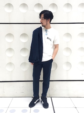 「URBAN RESEARCH（アーバンリサーチ）のアイテム（テーラードジャケット）」を使った、moriyamaさん（メンズ・172cm）の春コーディネート