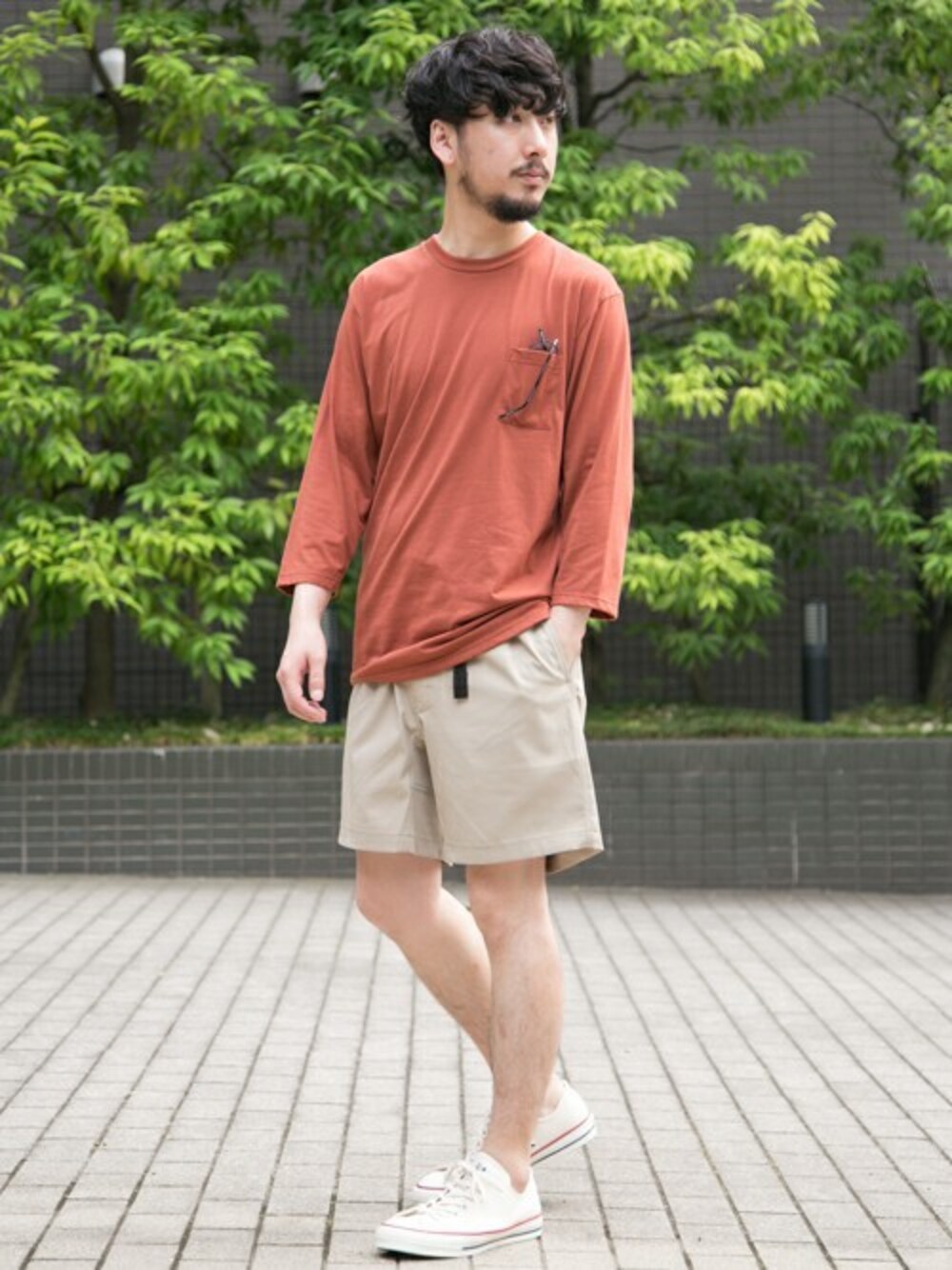 moriyamaさんの「UR カラーパレット7分袖ポケットTシャツ（URBAN RESEARCH）」を使ったコーディネート