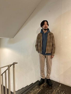 「URBAN RESEARCH（アーバンリサーチ）のアイテム（ブルゾン）」を使った、moriyamaさん（メンズ・172cm）の冬コーディネート