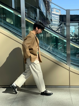 「WORK NOT WORK URBAN RESEARCH（ワークノットワークアーバンリサーチ）のアイテム（テーラードジャケット）」を使った、moriyamaさん（メンズ・172cm）の冬コーディネート
