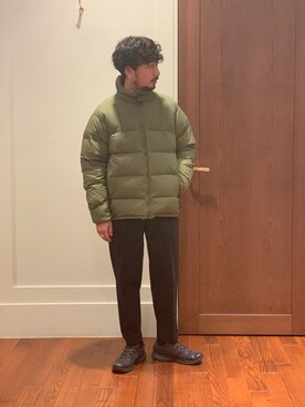 「URBAN RESEARCH（アーバンリサーチ）のアイテム（ダウンジャケット/コート）」を使った、moriyamaさん（メンズ・172cm）の冬コーディネート