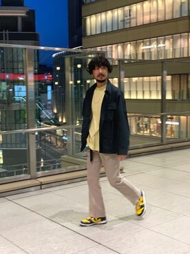 「URBAN RESEARCH（アーバンリサーチ）のアイテム（ブルゾン）」を使った、moriyamaさん（メンズ・172cm）の春コーディネート