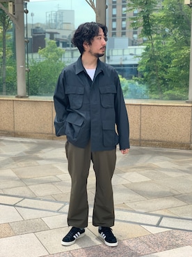 「URBAN RESEARCH（アーバンリサーチ）のアイテム（ブルゾン）」を使った、moriyamaさん（メンズ・172cm）の春コーディネート