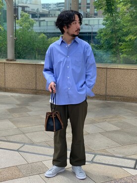 「WILD THINGS（ワイルドシングス）のアイテム（その他パンツ）」を使った、moriyamaさん（メンズ・172cm）の春コーディネート