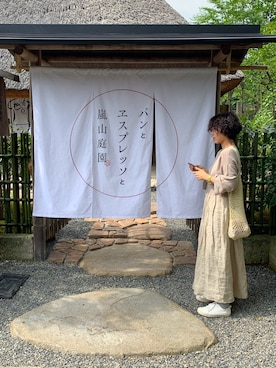 「CALINER（カリネ）のアイテム」を使った、Nottttaさん（レディース・160cm）の夏コーディネート