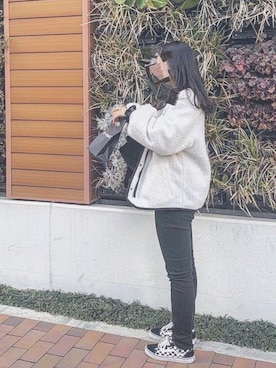 「earth（アース）のアイテム（パンツ）」を使った、yunatikiさん（レディース・159cm）の冬コーディネート