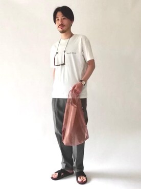 「junes（ジュネス）のアイテム」を使った、hayashi10544さん（メンズ・175cm）の春コーディネート