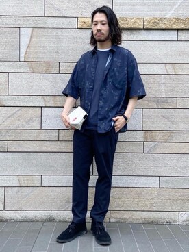 「Manhattan Portage（マンハッタンポーテージ）の別注 [マンハッタンポーテージ] Manhattan Portage ショルダーバッグ 6020（ショルダーバッグ、ホワイト系）」を使った、hayashi10544さん（メンズ・174cm）の春コーディネート