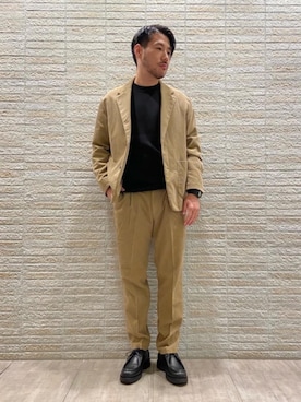 「ビジネス」｜「アイテム（その他シューズ）」を使った、hayashi10544さん（メンズ・175cm）の秋コーディネート