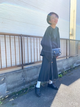 「SELECT.（セレクト）のアイテム」を使った、りおさん（レディース・158cm）の秋コーディネート