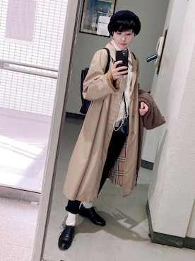「SELECT.（セレクト）のアイテム」を使った、りおさん（レディース・158cm）の秋コーディネート