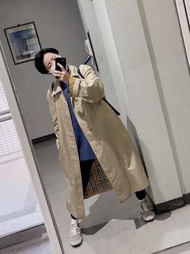 「メンズライク女子とつながりたい」｜りおさん（レディース・158cm）の冬コーディネート
