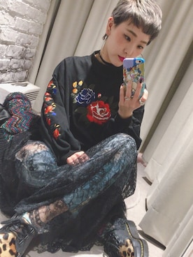 「アイテム（ピアス（両耳用））」を使った、mayuさん（レディース・154cm・20代）の冬コーディネート