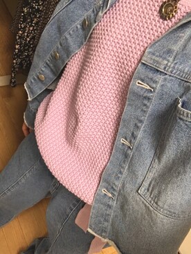 「アパレルスタッフ」｜「アイテム（デニムジャケット）」を使った、mayuさん（レディース・154cm）の春コーディネート