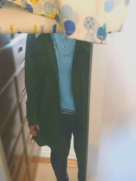 「favori（ファヴォリ）のアイテム（ジャケット/アウター、ブルー系）」を使った、なさんさん（レディース・155cm）の春コーディネート