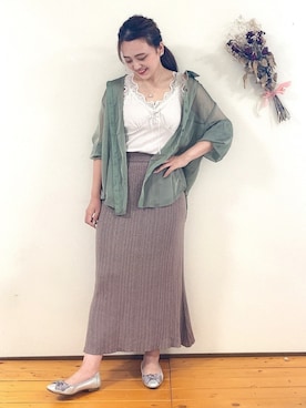 Nachiさん（レディース・156cm）の秋コーディネート
