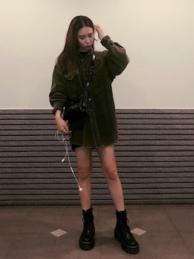「マーチン女子」｜さなKoreaさん（レディース・156cm）の秋コーディネート
