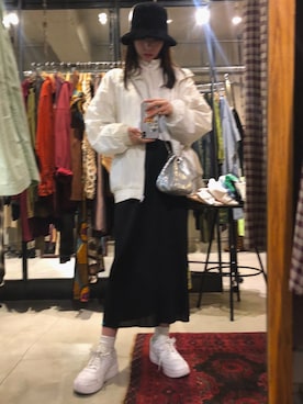 「オルチャンファッション」｜「アイテム（スウェット）」を使った、さなKoreaさん（レディース・156cm）の春コーディネート