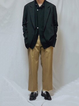 テーラードジャケットを使った チノパン の人気ファッションコーディネート Wear