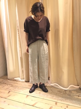 「RNA」｜「アイテム（その他シューズ）」を使った、Naomiさん（レディース・163cm）の春コーディネート