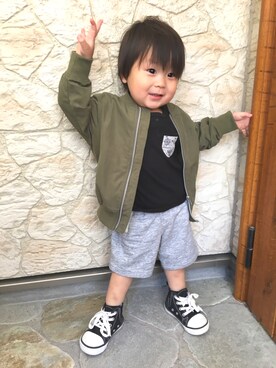 mayu𓂃 *0301さん(キッズ・80cm)の春コーディネート