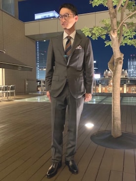 「green label relaxing（グリーンレーベルリラクシング）のアイテム（財布/小物）」を使った、Tomoaki Hondaさん（メンズ・171cm）の秋コーディネート