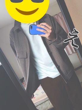 カズキさん（メンズ・183cm）の秋コーディネート