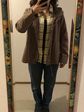 「BLUE MOON BLUE（ブルームーンブルー）のアイテム」を使った、わんちゃんさん（レディース・153cm）の秋コーディネート