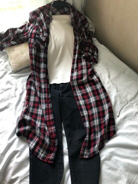 「やっぱりストリートが好き」｜「アイテム（シャツワンピース）」を使った、わんちゃんさん（レディース・153cm）の秋コーディネート