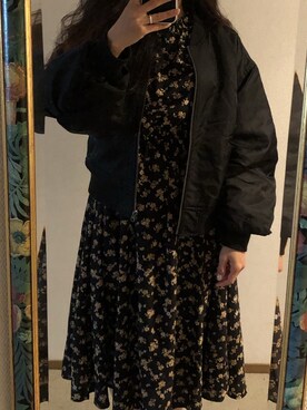 「ハニーズ」｜「アイテム（ブルゾン）」を使った、わんちゃんさん（レディース・153cm）の冬コーディネート
