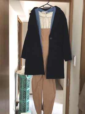 「ハニーズ」｜「アイテム（サロペット/オーバーオール）」を使った、わんちゃんさん（レディース・153cm）の春コーディネート