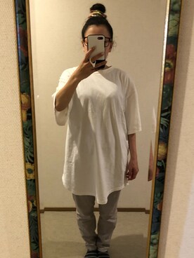 「Honeys（ハニーズ）のアイテム（チュニック）」を使った、わんちゃんさん（レディース・153cm）の秋コーディネート