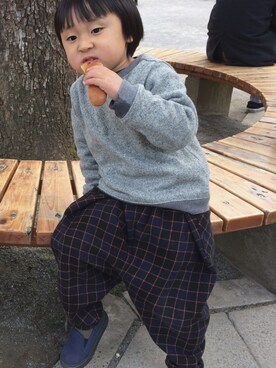 「CORVA（コルヴァ）のアイテム」を使った、sayaさん（キッズ・100cm）の冬コーディネート