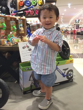 「babygap」｜「アイテム（スリッポン）」を使った、sayaさん（キッズ・90cm）の夏コーディネート