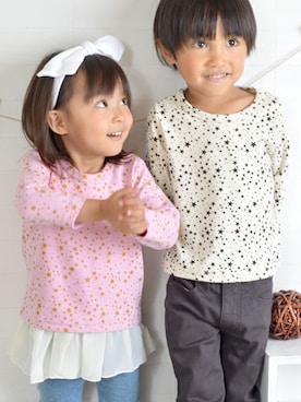 「子供服」｜Milkissさん（キッズ・90cm）の夏コーディネート