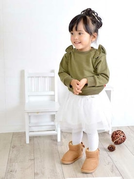 「子供服」｜Milkissさん（キッズ・80cm）の秋コーディネート