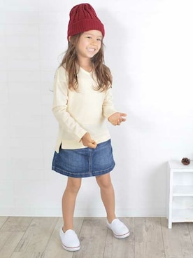 「子供服」｜Milkissさん（キッズ・110cm）の秋コーディネート