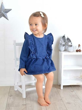 「アイテム（ママ＆ベビー）」を使った、Milkissさん（キッズ・80cm）の秋コーディネート