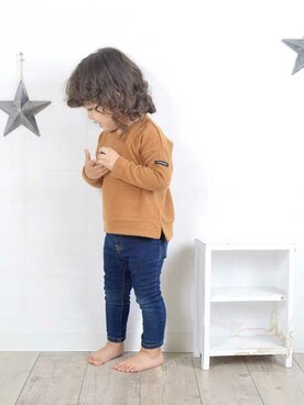 「保育園」｜Milkissさん（キッズ・90cm）の秋コーディネート