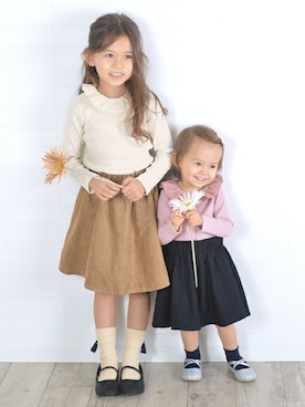 「子供服」｜Milkissさん（キッズ・110cm）の秋コーディネート