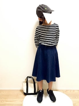 「アイテム（スカート）」を使った、Milkissさん（キッズ・120cm）の秋コーディネート